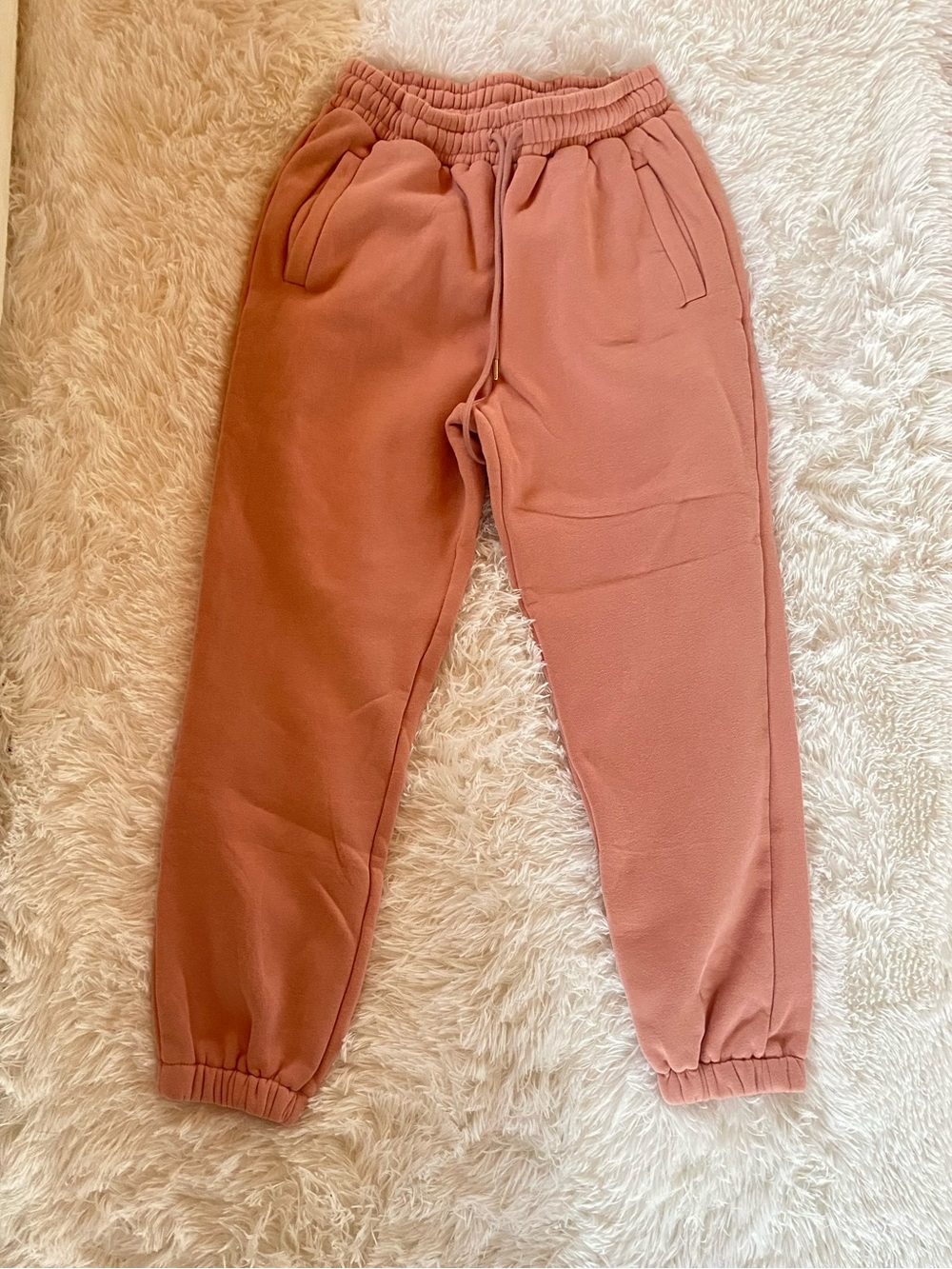 EUC Dusty Pink Drawstring Joggers, Size S